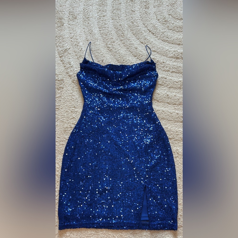 Windsor Royal Blue Sequin Mini Dress